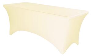 TENTino Elastický potah STANDARD na skládací stůl 152x76 cm VÍCE BAREV Barva ubrusu: KRÉMOVÁ / IVORY