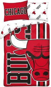 Oboustranné ložní povlečení z mikrovlákna Chicago Bulls - NBA - 70x90 cm + 140x200 cm