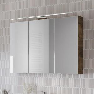 Zrcadlová skříňka Steinkamp Living 2.0, šířka 100 cm, se 3 dvířky a LED osvětlením