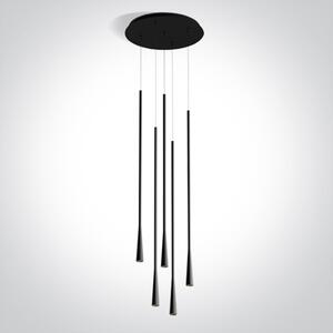 ONE-light Závěsné LED světlo Tubby 5x5W 1500lm 3000K IP20 230V černá