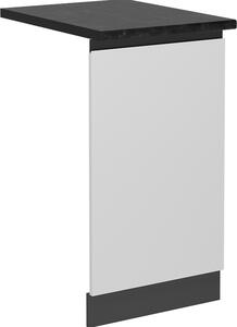 Čelní panel myčky Vicco R-Line Bílá 45 cm , PD Antracit, Model 55112