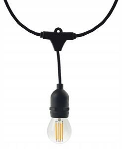 BERGE Zahradní girlanda 15m + 16x 1W LED žárovka