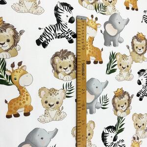 Ervi bavlna š.240cm - zvířata safari - 27591-2, metráž