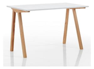 Pracovní stůl s bílou deskou 60x120 cm Mak – Tomasucci