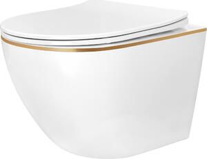 Závěsná Wc Misa REA Carlo Mini Tornado NF Gold
