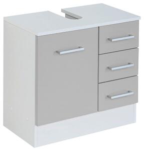 SKŘÍŇKA POD UMYVADLO, světle šedá, bílá, 60/56/35 cm Held - Koupelnové série, Online Only