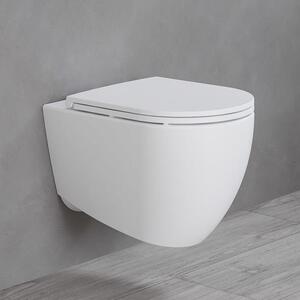 Závěsné WC mísa bez přítoku vody, včetně toaletního sedátka