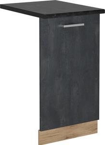 Čelní panel myčky Vicco R-Line Černý beton 45 cm , PD Antracit, Model 55094