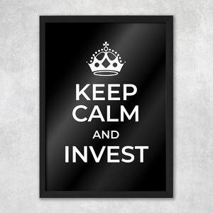 Obraz Keep Calm and Invest
