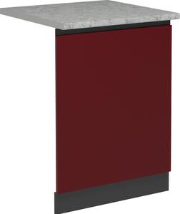 Čelní panel myčky Vicco R-Line Červená 60 cm s pracovní deskou, Model 55117
