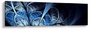 Obraz tmavěmodrého květu (170x50 cm)