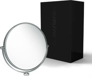 Zrcátko GlamSeries GlamLuminater, zrcátko pro make-up 360° rotace pro přídavné rameno, kosmetické zrcátko s dvojnásobným zvětšením pro světlo LED