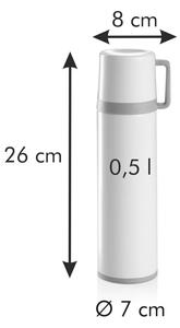 Béžová termoska s hrnkem 0.5 l Constant – Tescoma