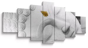 Obraz - Bílý Buddha (210x100 cm)