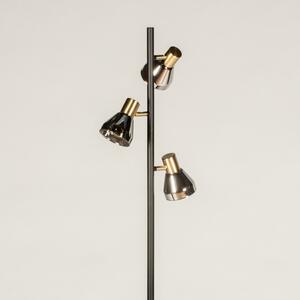 Stojací designová lampa Rivve Black and Gold (LMD)