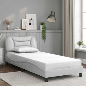 Rám postele bez matrace Hvar bílý 80 x 200 cm umělá kůže 3207961
