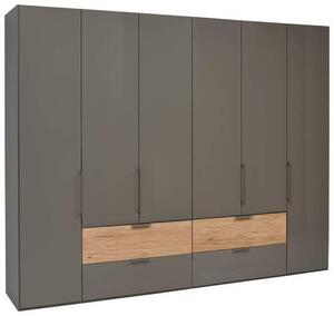 ŠATNÍ SKŘÍŇ, dub, antracitová, barvy dubu, 300/236/58 cm Dieter Knoll - Šatní skříně