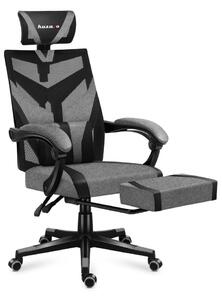 Huzaro Herní židle Combat 5.0 s výsuvnou podnožkou - šedá