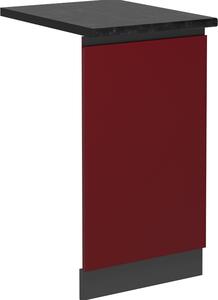 Čelní panel myčky Vicco R-Line Červená 45 cm , PD Antracit, Model 55109
