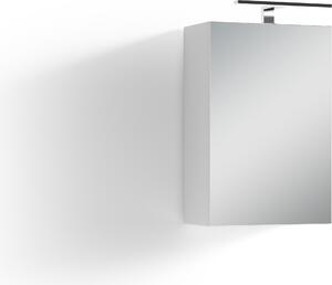 ByLIVING Zrcadlová skříňka Spree, šířka 40 cm, s LED osvětlením, s vypínačem a zásuvkou, koupelnová skříňka se zrcadlovými dvířky