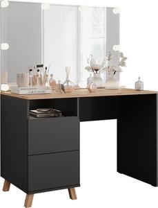 Toaletní stolek Vicco Karen Antracit/Artisan 110 cm s pohádkovými světly LED, Model 56537