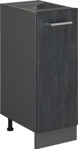 Lékárničková skříňka Vicco R-Line Černý beton 30 cm bez pracovní desky, Model 47609