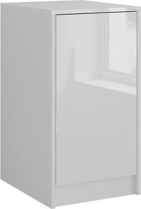 Kredenc Vicco Sherry Bílá/bílý vysoký lesk 40.2 x 76 cm s víkem nádoby, Model 57715
