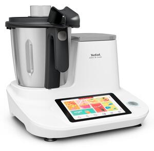 Kuchyňský robot v bílo-stříbrné barvě Click and Cook – Tefal
