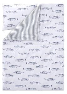 Livarno® Ložní povlečení Renforcé, 140 x 200 cm, 70 x 90 cm (ryby) (100406396001)