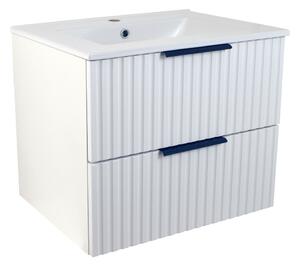 Koupelnová skříňka s keramickým umyvadlem Tina W 60 bílá