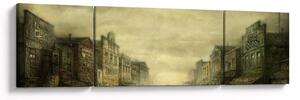 Obraz westernového městečka (170x50 cm)