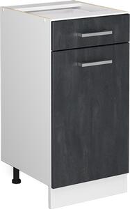Spodní skříňka kuchyňské linky Vicco R-Line Černý beton 40 cm bez pracovní desky, Model 47457