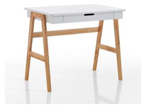 Pracovní stůl s bílou deskou 55x90 cm Karro – Tomasucci