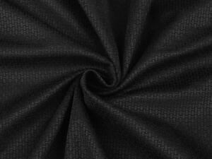 Velvet / samet strukturovaný jednobarevný METRÁŽ - 9 černá