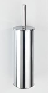 Nástěnná WC štětka z nerezové oceli v leskle stříbrné barvě Basic – Wenko