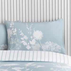 Modro-bílé povlečení na jednolůžko 135x200 cm Meadowsweet Floral – Catherine Lansfield