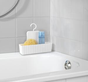 Bílá závěsná koupelnová polička Minas – Allstar