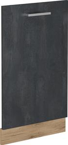 Čelní panel myčky Vicco R-Line Černý beton 45 cm bez pracovní desky, Model 54527