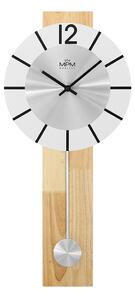 MPM Leonis - A Dřevěné nástěnné hodiny s kyvadlem s designovým ciferníkem E05.4281.00