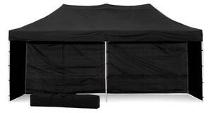 Nůžkový Párty stan 3x6m ALU Standard 4ks plné bočnice barva Černá
