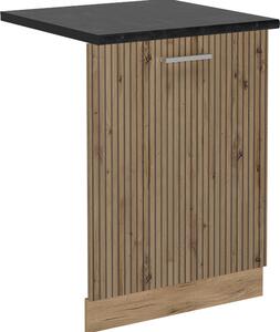Čelní panel myčky Vicco R-Line Řemeslný dub 60 cm , PD Antracit, Model 55133