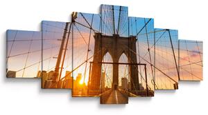 Obraz - Brooklynský most, Manhattan, New York (210x100 cm)