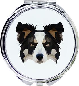 Border kolie – Zrcadlo značky Art-Dog s fotografií a geometrickým vzorem