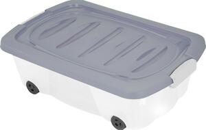 Úložný box pod postel s kolečky 60 × 38 × 17,5 cm, šedá