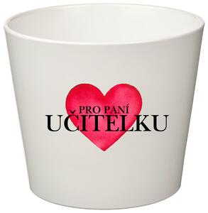 PRO PANÍ UČITELKU (SRDCE) - malý květináč