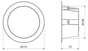 Steinel 084998 - LED Pod. svít. se senzorem LED/10,8W/230V 3000/4000/5700K