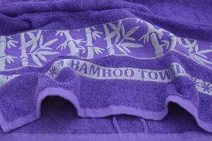 Bambusový ručník BORA fialový
