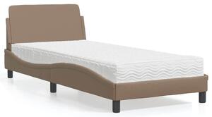 Postel s matrací Dover cappuccino 80 x 200 cm umělá kůže 3208301