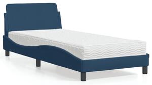 Postel s matrací Dover modrá 90 x 190 cm textil 3208310