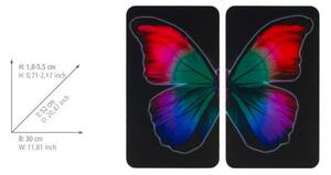 Kryty na sporák z tvrzeného skla v sadě 2 ks 52x30 cm Butterfly by Night – Wenko